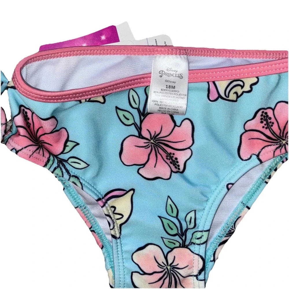 NWT Disney Baby 18M Moana Ruffle 2 Piece Swimsuit Swim Suit‎ Tankini UPF 50+